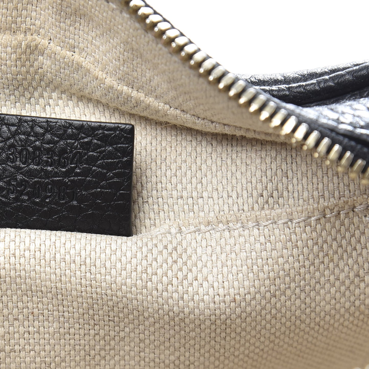 Pebbled Calfskin Small Soho Disco Bag Black