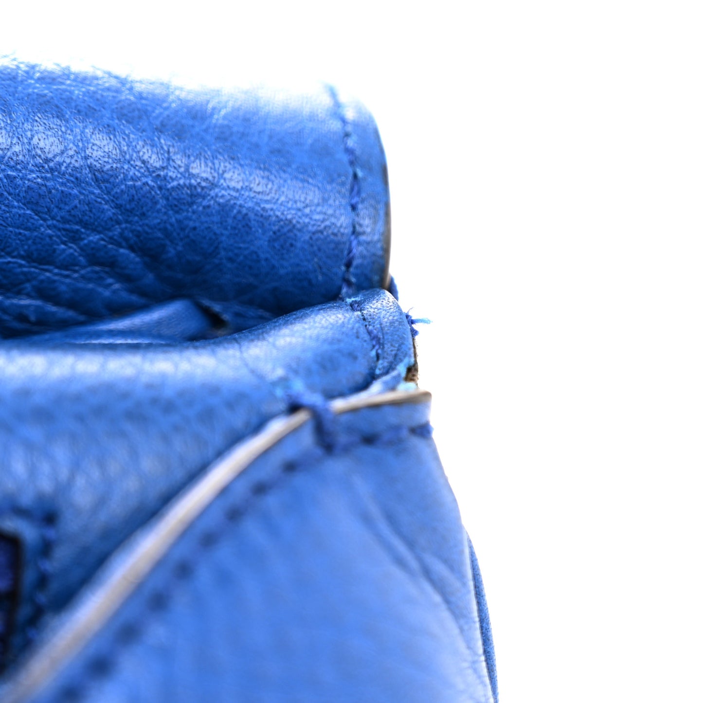 Calfskin Medium Nouveau Fringe Shoulder Bag Blue