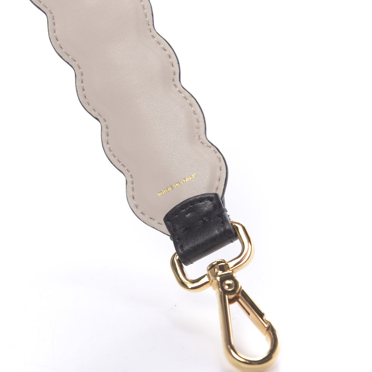 Calfskin Crystal Embellished Mini Strap You Black Camelia