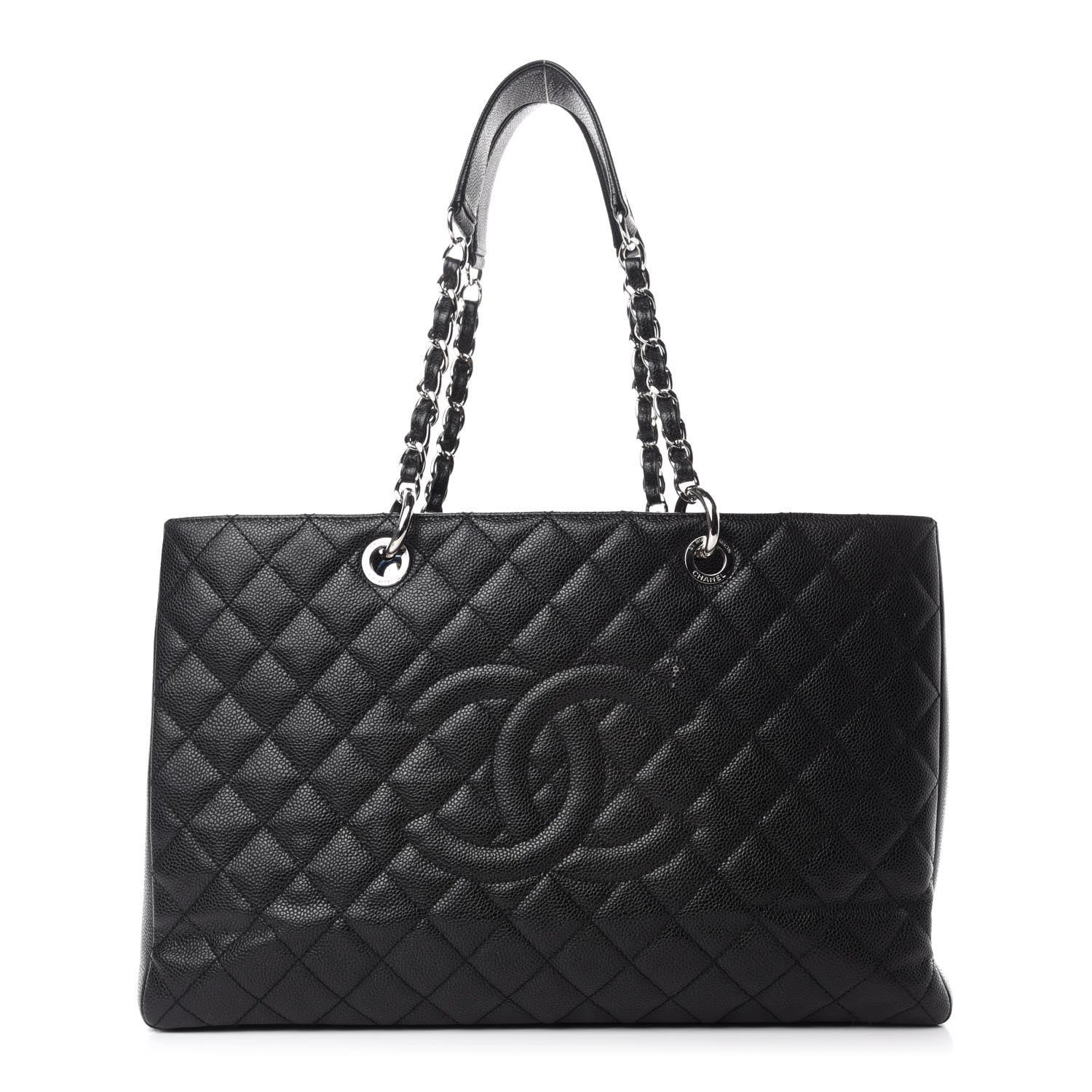 Chanel Caviar Quilted XL Grand Shopping Tote GST Black 1 of 12