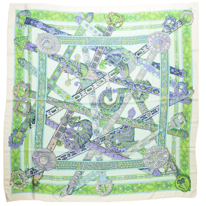 Hermes Cashmere Silk Le Songe De La Licorne Shawl 140 1 of 7