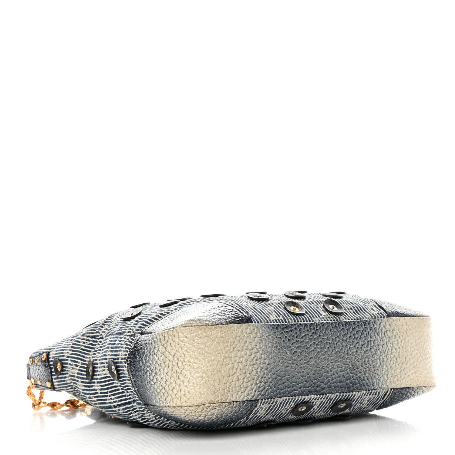 Louis Vuitton Denim Stripes Polka Dot Corsaire Navy 4 of 15