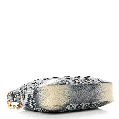 Louis Vuitton Denim Stripes Polka Dot Corsaire Navy 4 of 15
