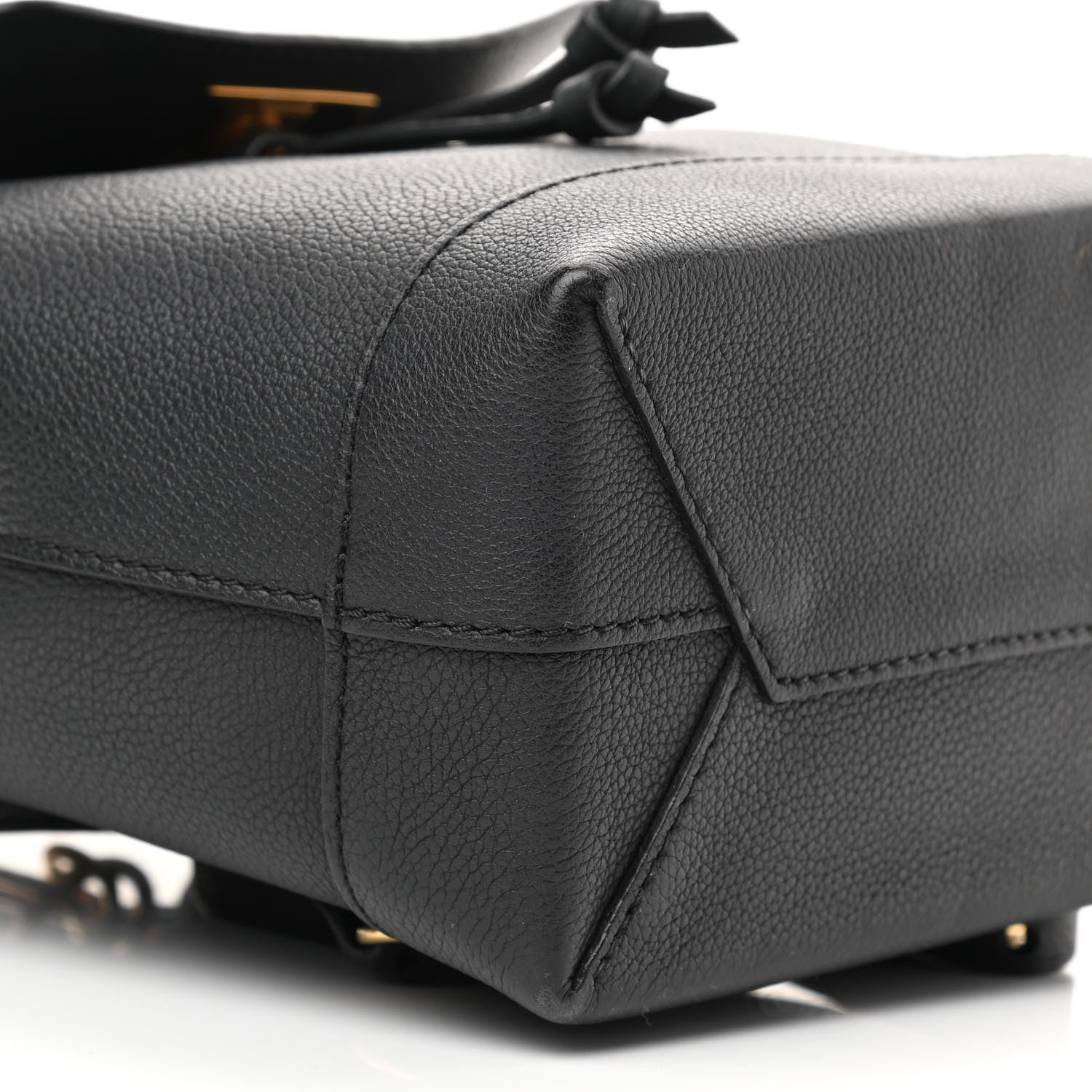 Louis Vuitton Calfskin Lockme Mini Backpack Black 8 of 9