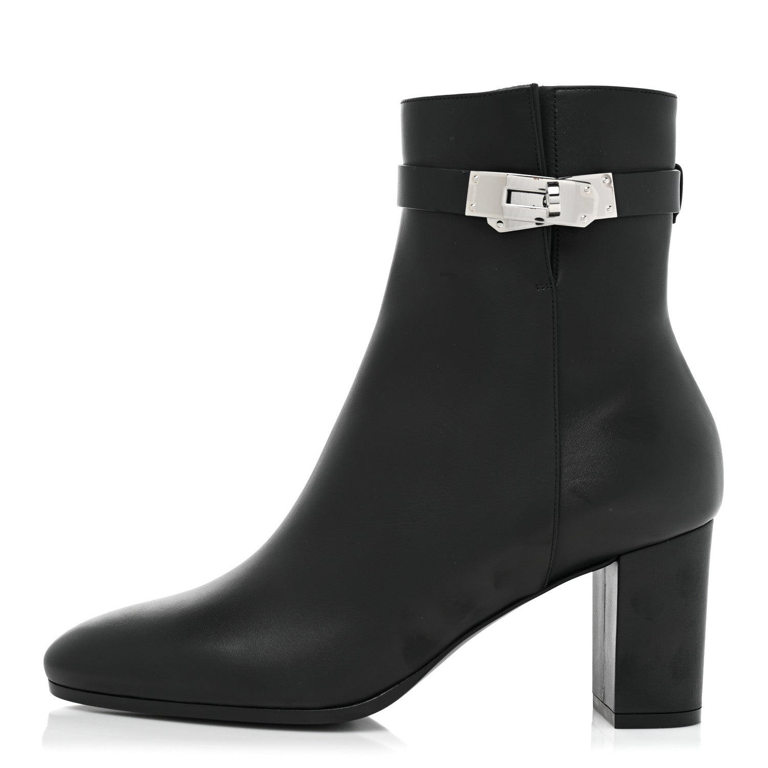 Hermes Calfskin Saint Germain Ankle Boots 38.5 Black 1 of 8
