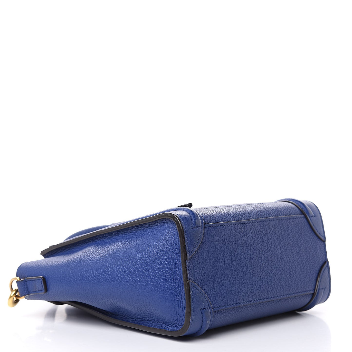 Drummed Calfskin Nano Luggage Indigo