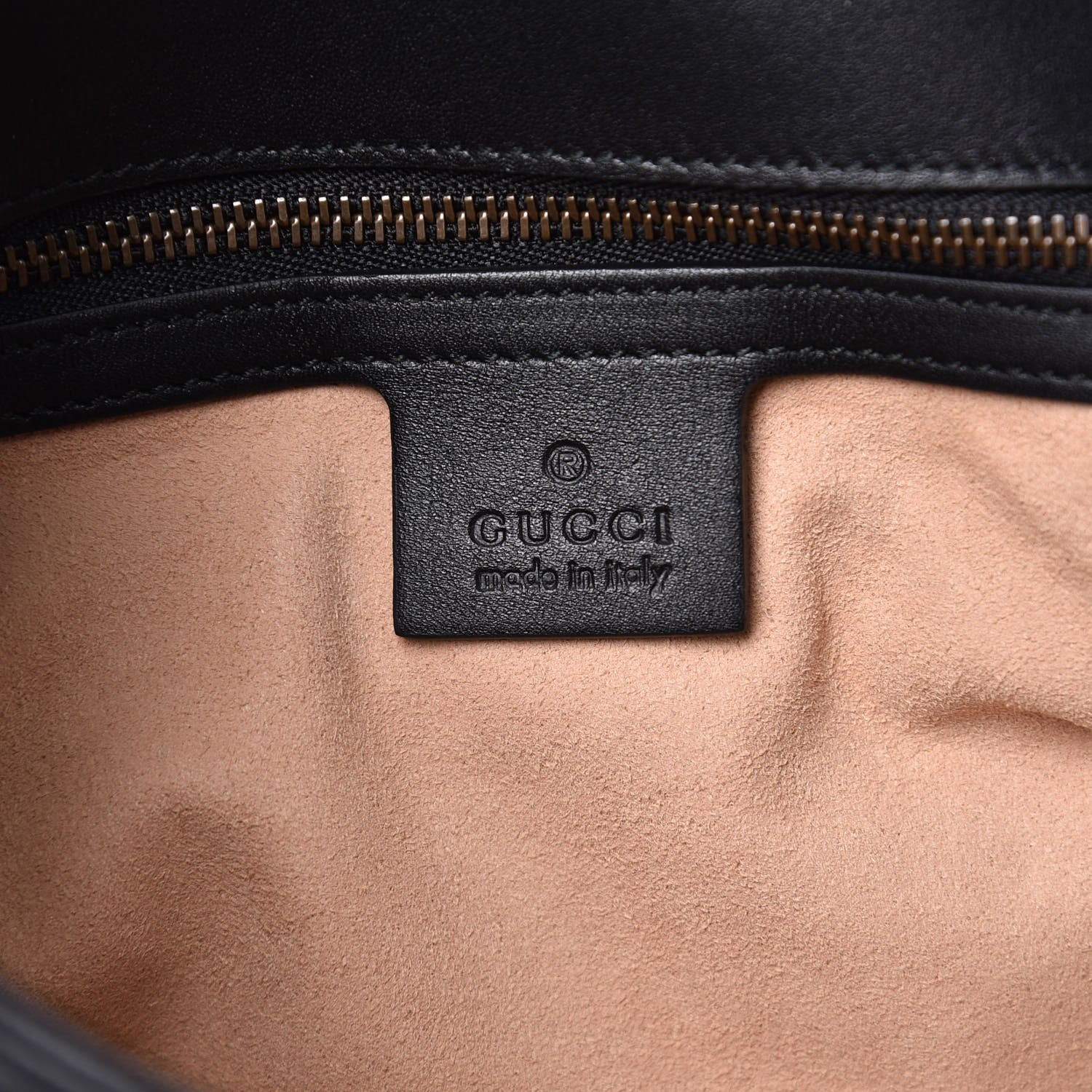 Gucci Calfskin Matelasse Studded Small Pearly GG Marmont Shoulder Bag Black 8 of 9