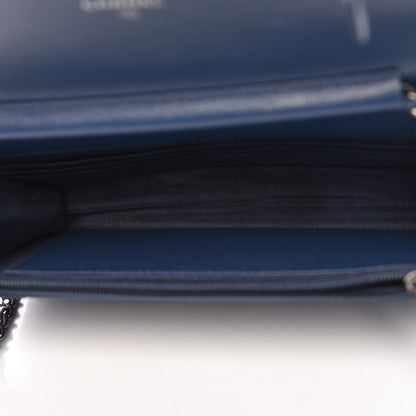 Chanel Caviar Quilted Boy Wallet On Chain WOC Blue 5 of 9