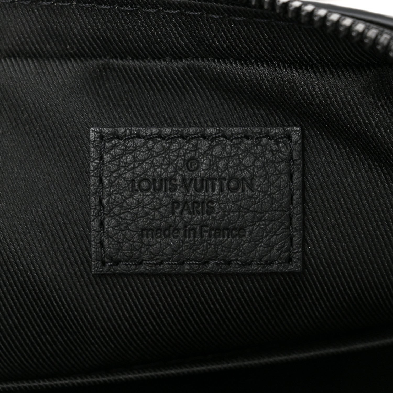 Louis Vuitton Calfskin Monogram Shadow Trio Messenger Black 6 of 9