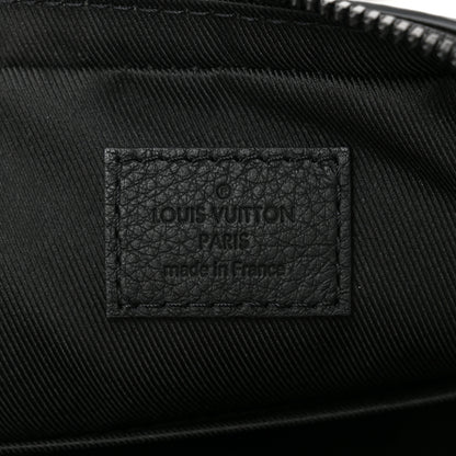 Louis Vuitton Calfskin Monogram Shadow Trio Messenger Black 6 of 9