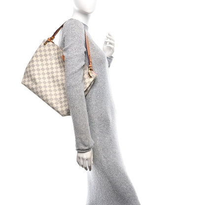 Louis Vuitton Damier Azur Graceful PM Rose Ballerine 2 of 10