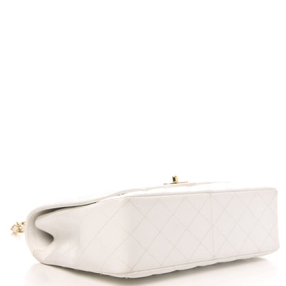 Chanel Caviar Quilted Jumbo Single Flap White 4 of 10