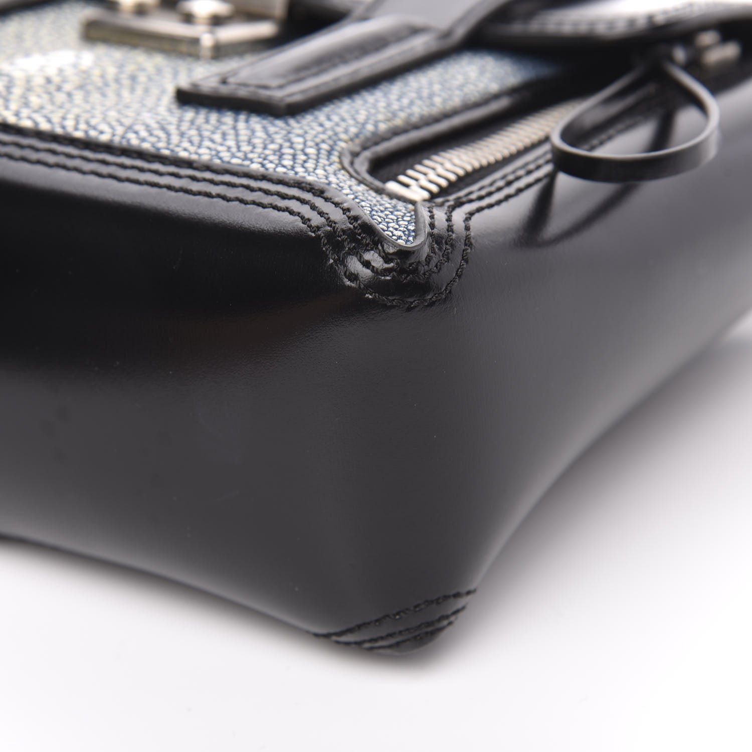 3.1 Phillip Lim 3.1 Smooth Calfskin Stingray Mini Pashli Satchel Black 9 of 11