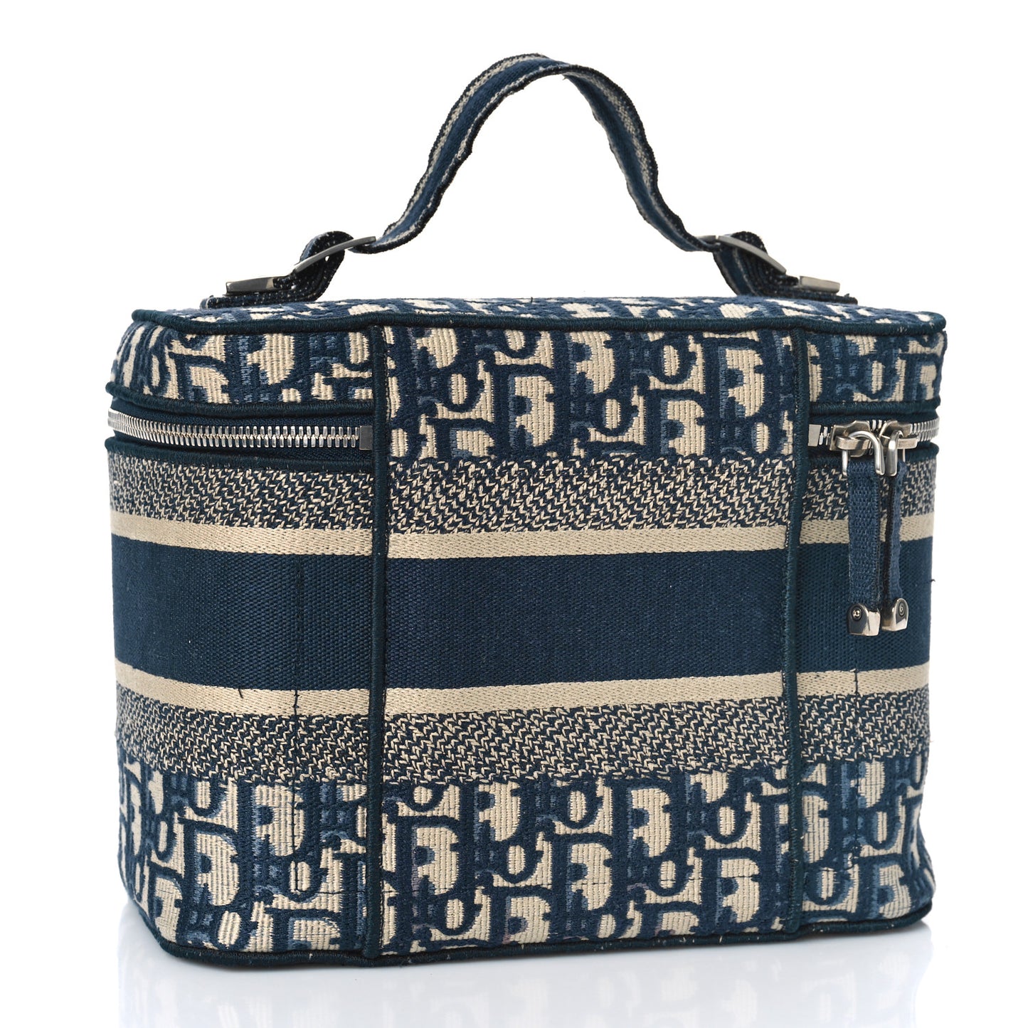 Oblique Diortravel Vanity Case Blue