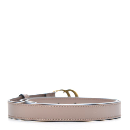 Gucci Calfskin Double G 20mm Belt 85 34 Porcelain Rose 2 of 5