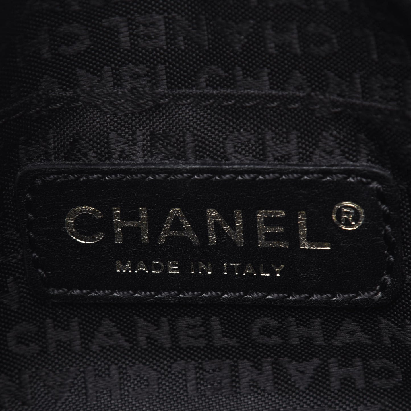 Lambskin CC Chocolate Bar Shoulder Bag Black