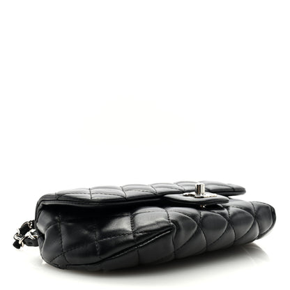 Chanel Calfskin Quilted CC Uniform Flap Belt Bag Black 4 of 9