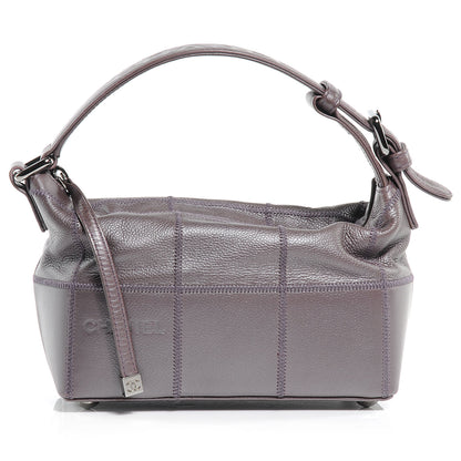 Chanel Caviar Square Stitched Bag Metallic Violet 1 of 8