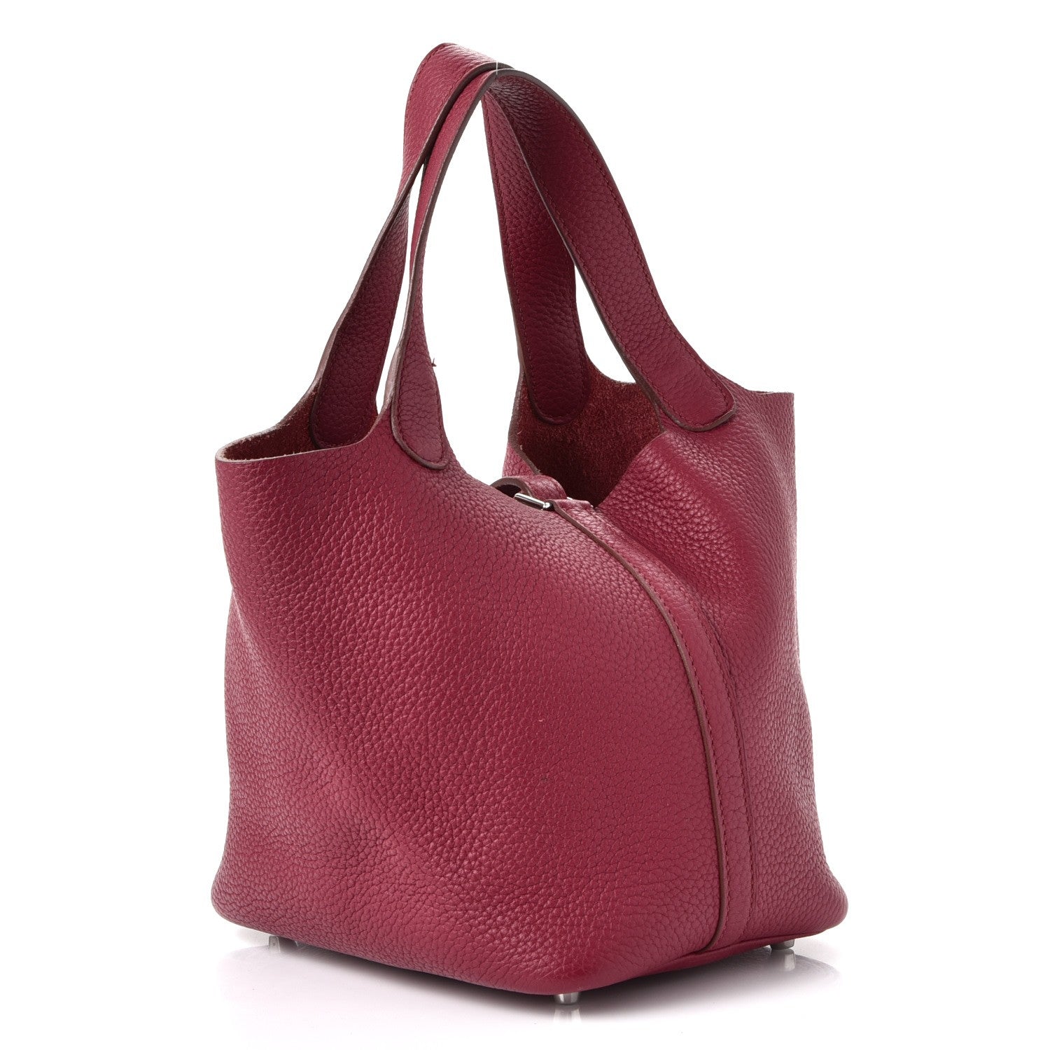 Hermes Taurillon Clemence Picotin Lock 18 PM Rubis 3 of 8