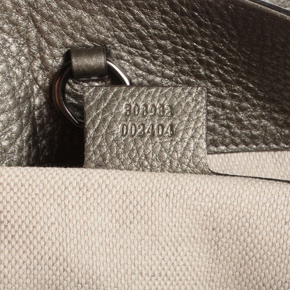 Gucci Metallic Pebbled Calfskin Medium Soho Chain Shoulder Bag Sasso 7 of 7