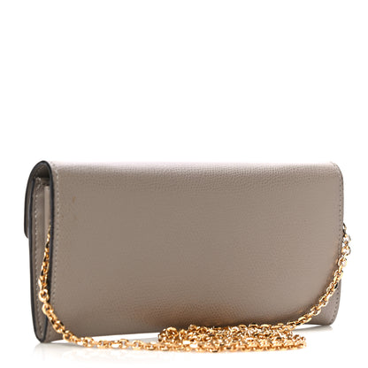 Fendi Vitello Cruise F is Fendi Continental Envelope Wallet on Chain Tortora 3 of 11