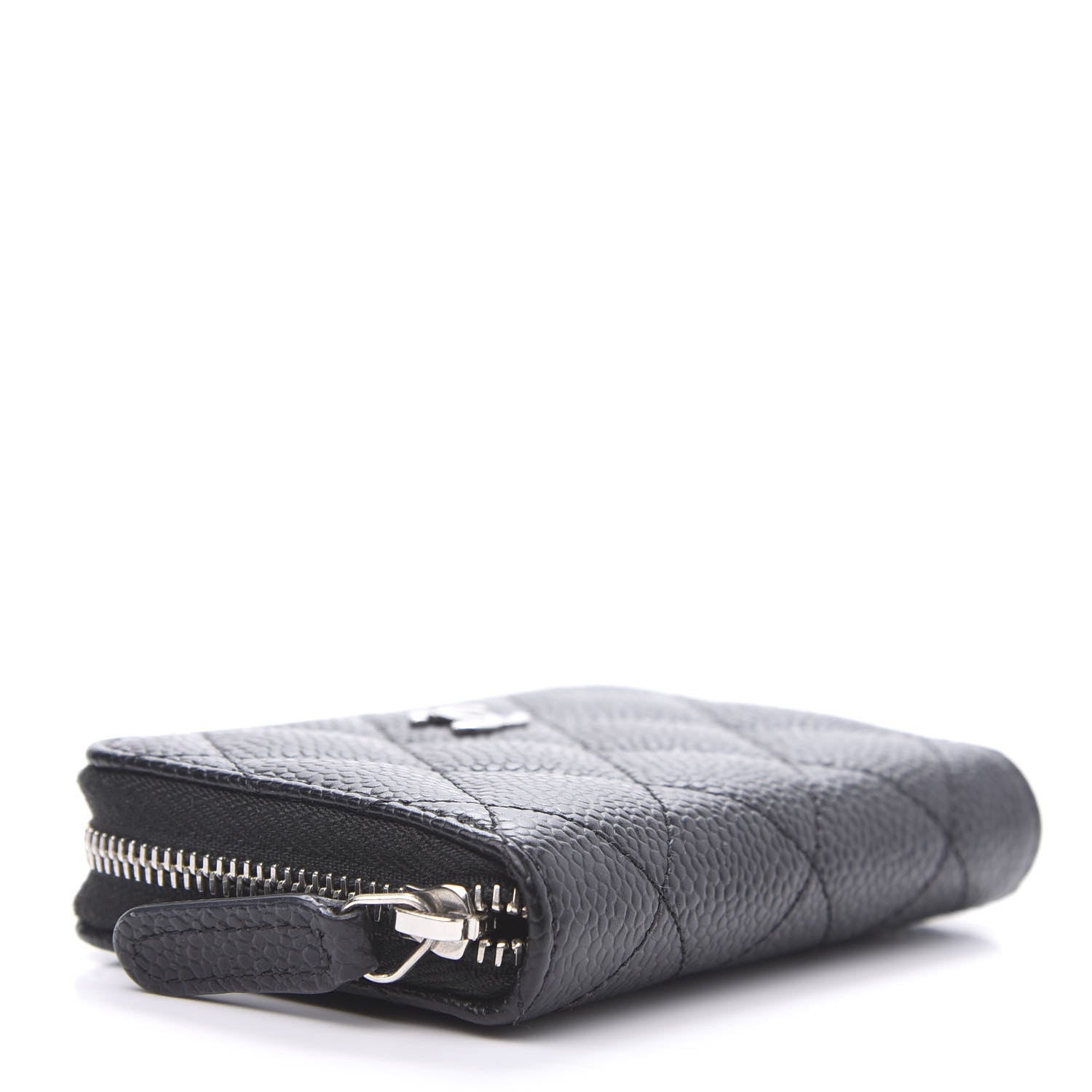Chanel Caviar Quilted Zip Coin Purse Black 4 of 8