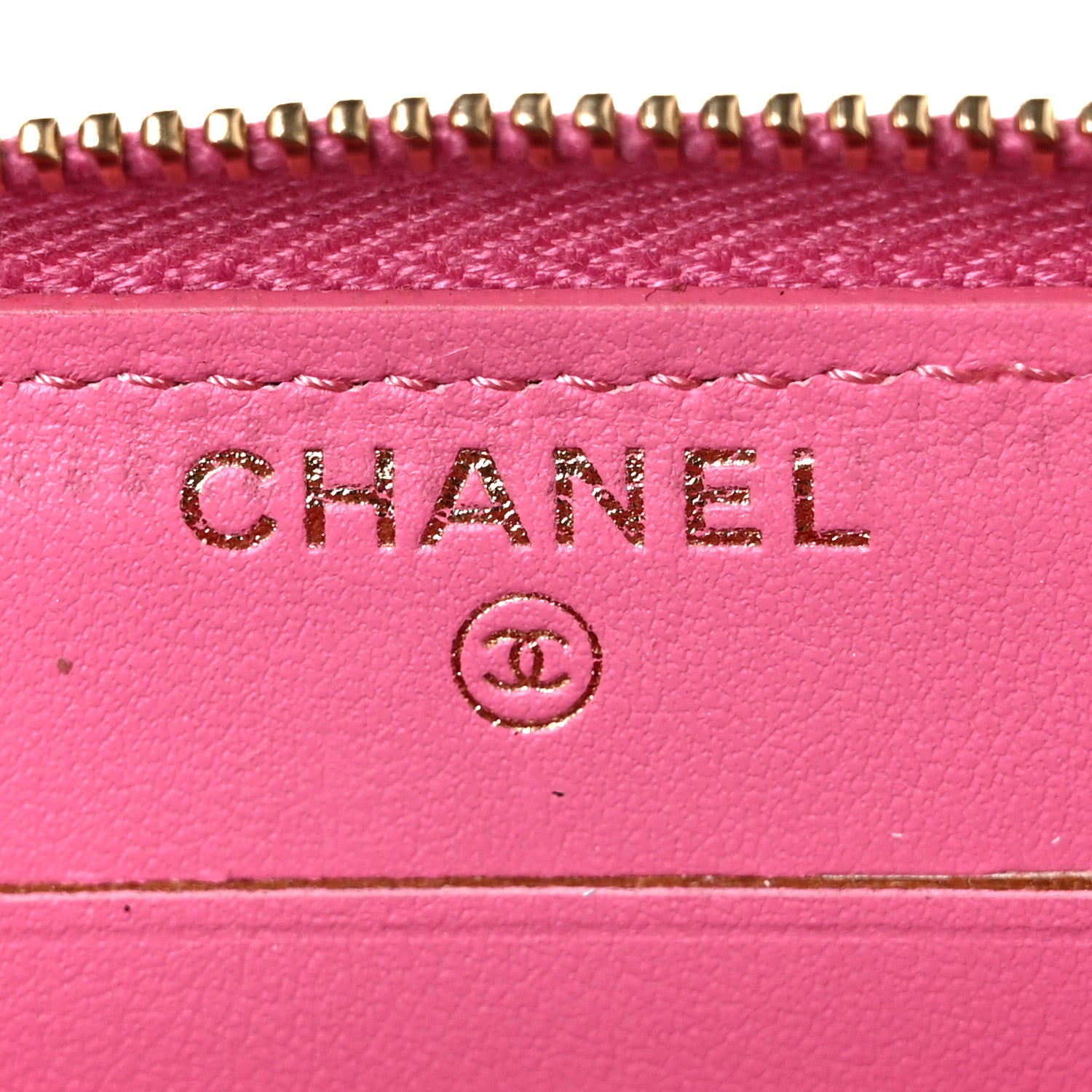 Chanel Caviar Quilted Medium Zip Around Wallet Pink 6 of 11