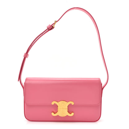 Celine Shiny Calfskin Triomphe Flamingo 1 of 14