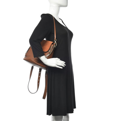 Chloe Suede Calfskin Medium Faye Backpack Tan 2 of 13