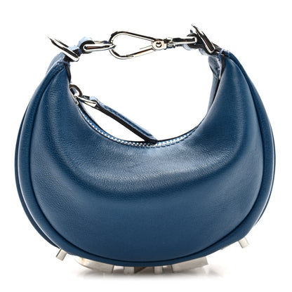 Fendi Vitello Grace Matte Nano Fendigraphy Hobo Charm Mirto 1 of 7