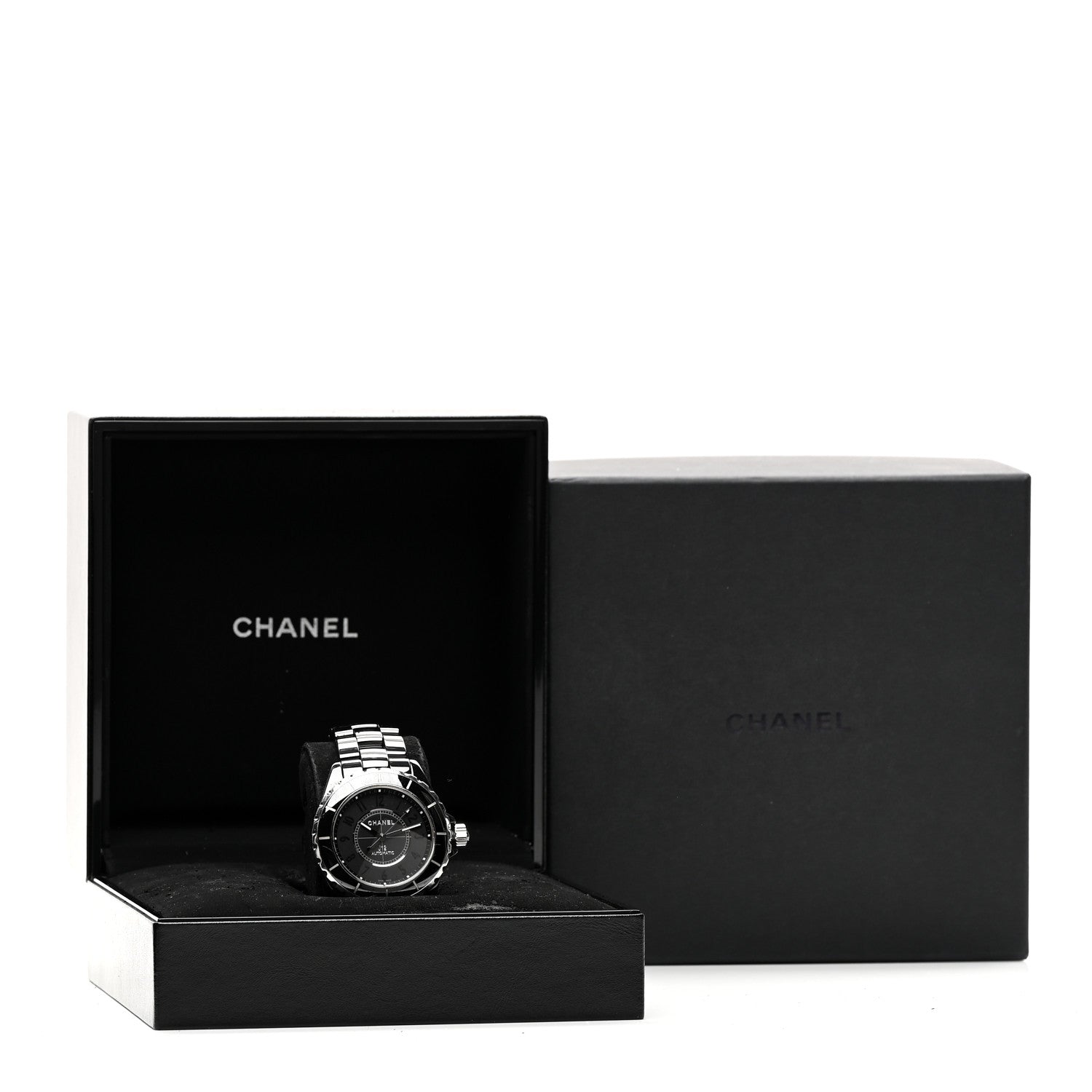Chanel Stainless Steel Ceramic 38mm J12 Phantom Automatic Watch Black 5 of 5
