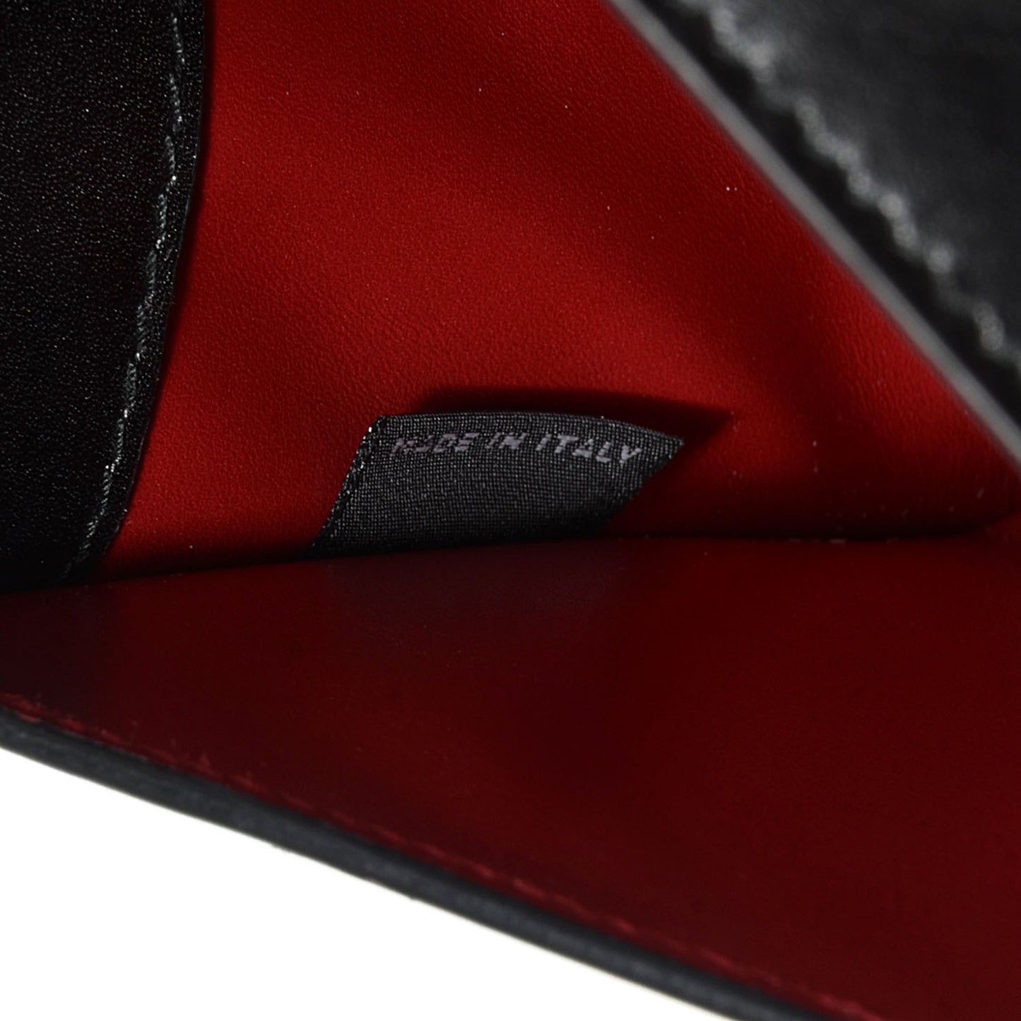 Box Calfskin Envelope Wallet Black Fuoco