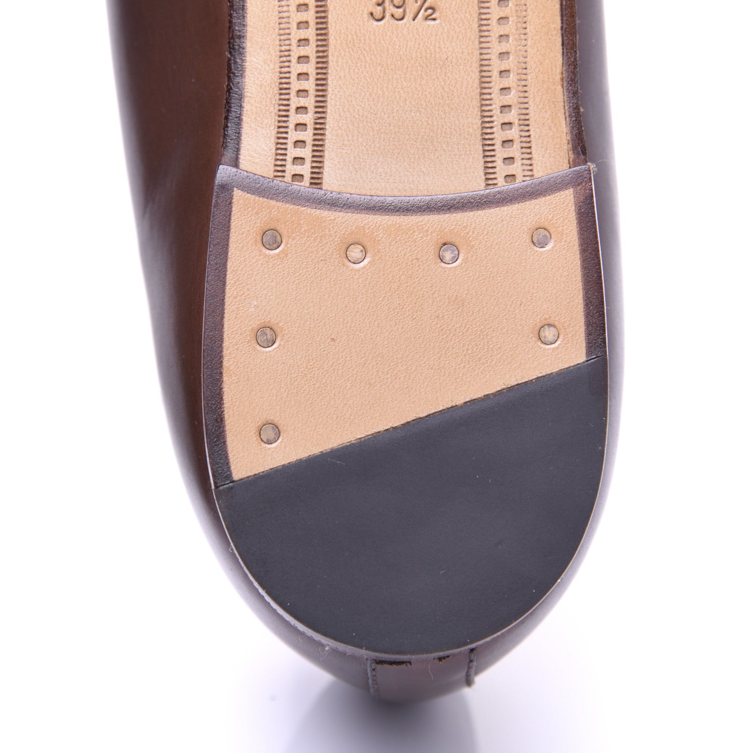 Gucci Calfskin Womens Jordaan Loafers 39.5 Fondente Brown 16 of 18