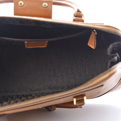 Christian Dior Grained Calfskin Street Chic Top Handle Bag Brown 6 of 11