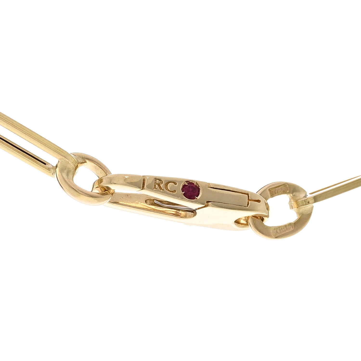 Roberto Coin 18K Yellow Gold Paper Clip Link Necklace 5 of 5