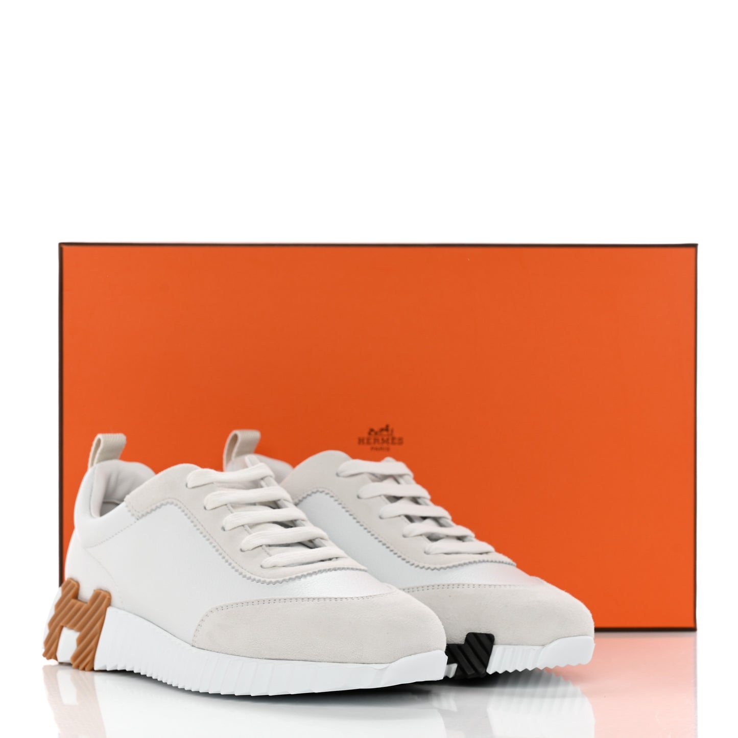 Calfskin Suede Goatskin Bouncing Sneakers 37.5 White