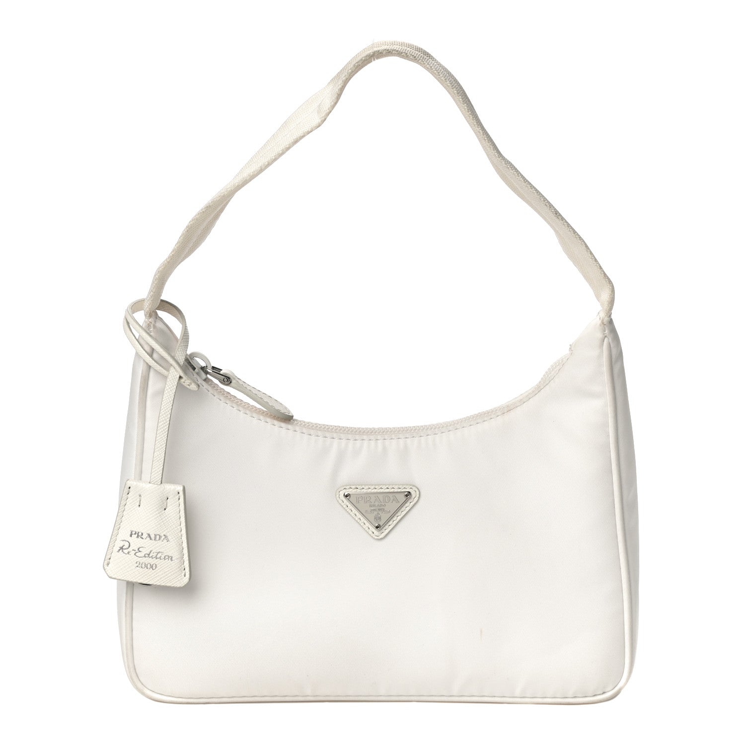 Prada Tessuto Nylon Mini Re-Edition 2000 Bag White 1 of 11