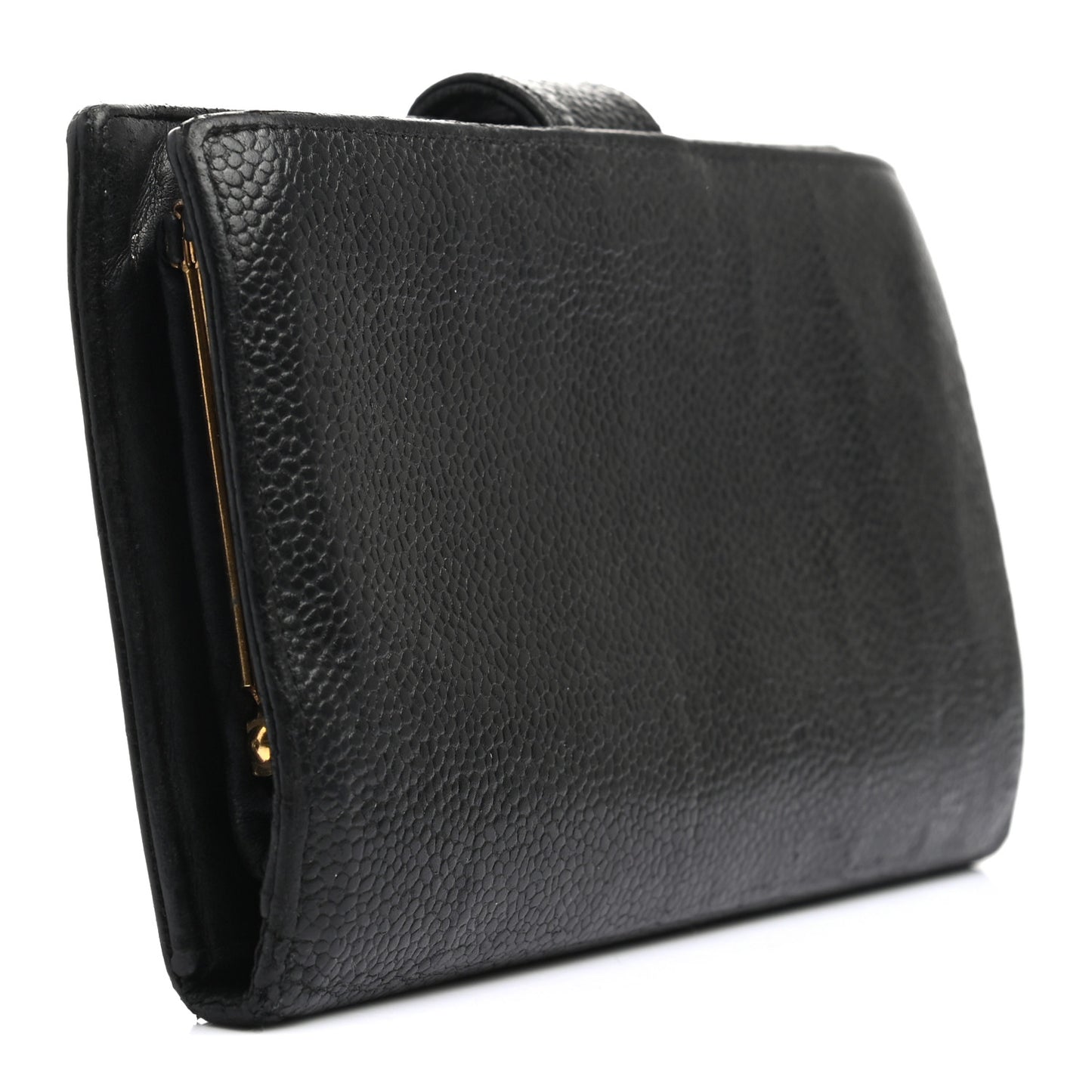 Caviar Timeless CC French Wallet Black