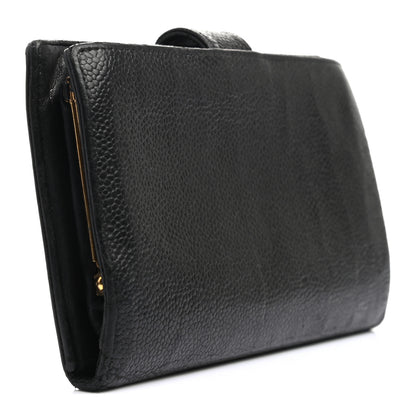 Chanel Caviar Timeless CC French Wallet Black 3 of 9