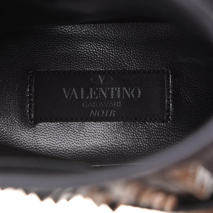Valentino Garavani Calfskin Rockstud 30mm Biker Boots 38 Black 7 of 14