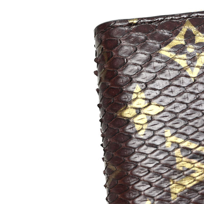 Louis Vuitton Snakeskin Monogram Zippy Padlock Coin Purse Brown 7 of 7