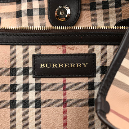 Burberry Haymarket Check Small Canterbury Tote Chocolate 6 of 12