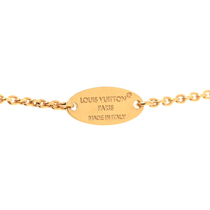 Louis Vuitton Enamel LV Iconic Necklace Gold Fuchsia 5 of 7