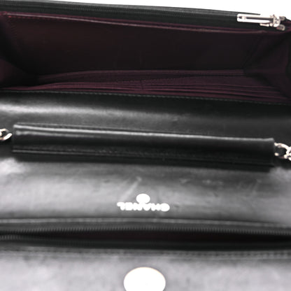 Chanel Lambskin Quilted Wallet On Chain WOC Black 5 of 14