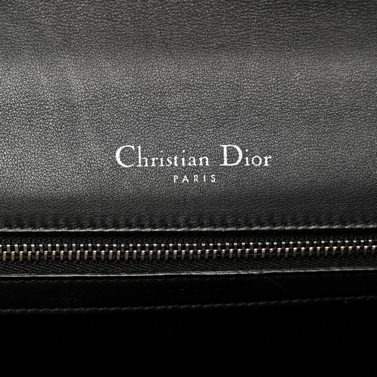 Calfskin Paradise Diorama Flap Bag Black