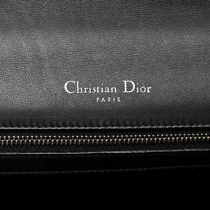 Christian Dior Calfskin Paradise Diorama Flap Bag Black 6 of 10