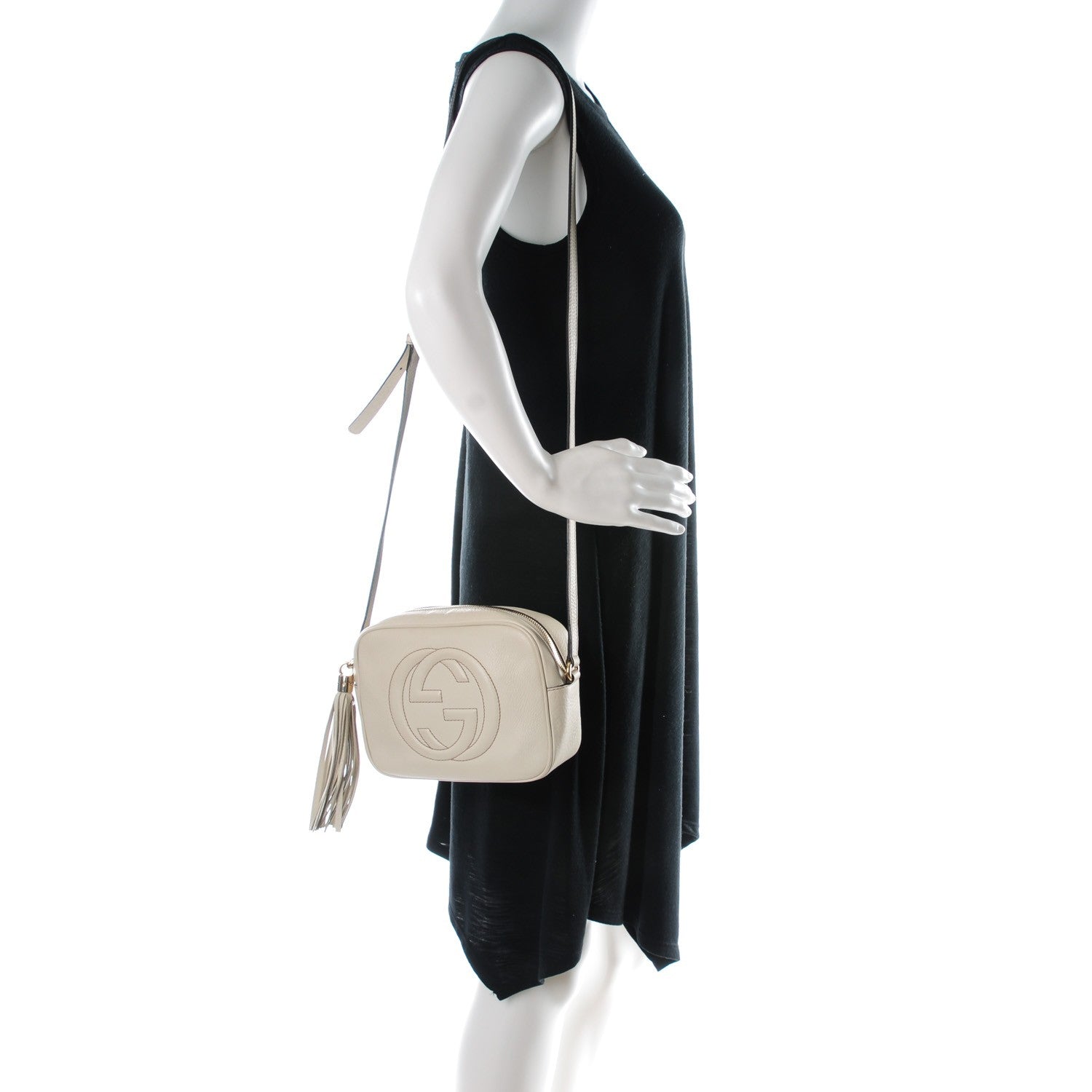 Gucci Pebbled Calfskin Small Soho Disco Bag Off White 2 of 11