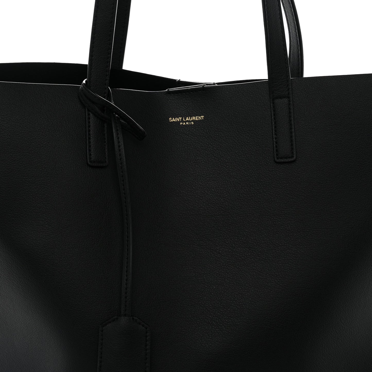 Calfskin Large Shopping Tote Black