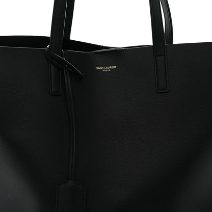 Saint Laurent Calfskin Large Shopping Tote Black 10 of 12