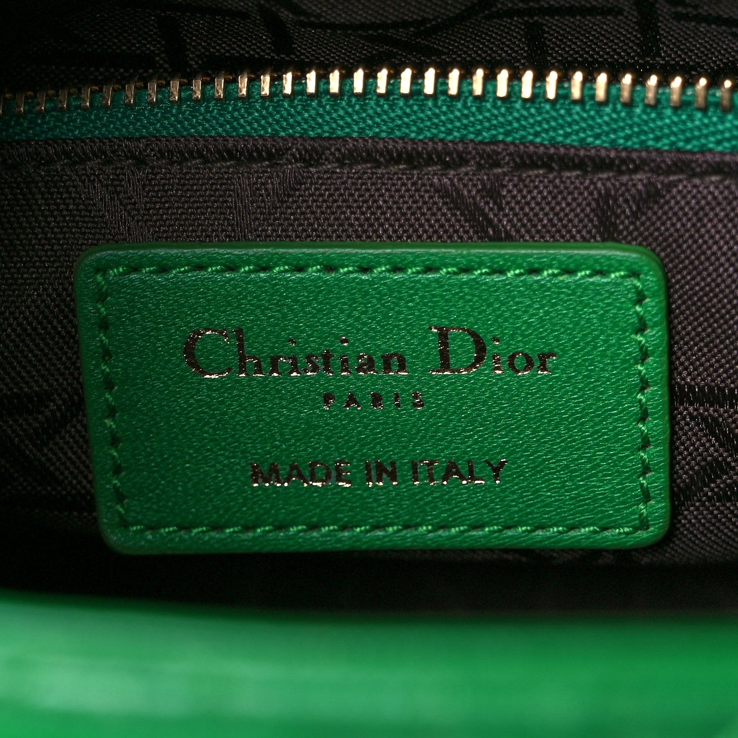 Christian Dior Lambskin Cannage Small Lucky Badges My Lady Dior Green 5 of 10